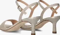 gouden unisa sandalen met hak nahia