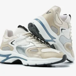 gouden via vai lage sneakers vesper due