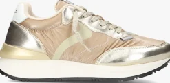 gouden voile blanche lage sneakers qwark easy sf woman
