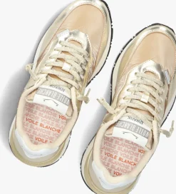 gouden voile blanche lage sneakers qwark easy sf woman