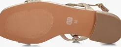 goudkleurig bibi lou platte sandalen 855z94hg