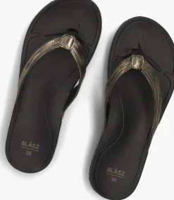 goudkleurig blasz teenslippers bella 2402