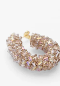 goudkleurig lott. gioielli oorbellen creole raw