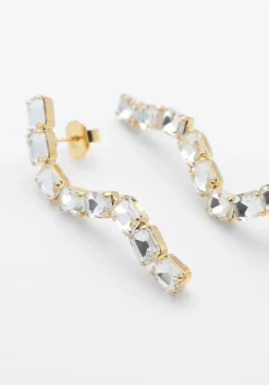 goudkleurig lott. gioielli sieraad snake earring