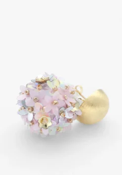goudkleurig lott. gioielli oorbellen sequin flower globe m