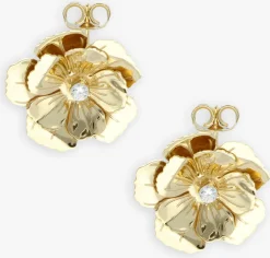 goudkleurig lott. gioielli oorbellen earring flower s