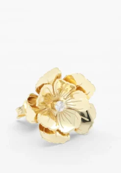 goudkleurig lott. gioielli oorbellen earring flower s