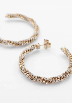 goudkleurig lott. gioielli sieraad twisted tennis creole l