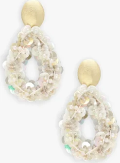 goudkleurig lott. gioielli oorbellen sequin drop