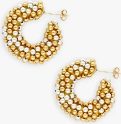 goudkleurig lott. gioielli sieraad ce gb round creole s