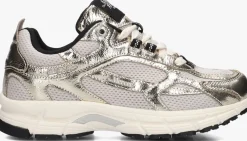 goudkleurig mercer amsterdam lage sneakers the re-run cracked