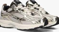 goudkleurig mercer amsterdam lage sneakers the re-run cracked