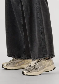 goudkleurig mercer amsterdam lage sneakers the re-run cracked