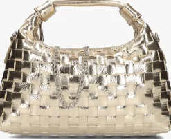 goudkleurig núnoo schoudertas dandy braided recycled cool