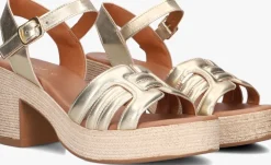 goudkleurig notre-v sandalen met hak as-2000