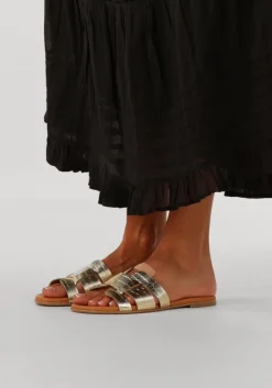 goudkleurig notre-v slippers 179874