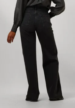 grijze 7 for all mankind wide jeans lotta luxe vintage topline with raw cut