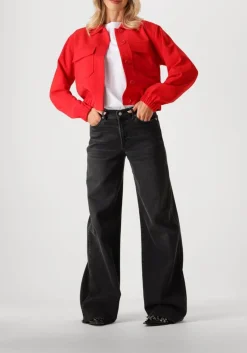 grijze 7 for all mankind wide jeans lotta luxe vintage topline with raw cut