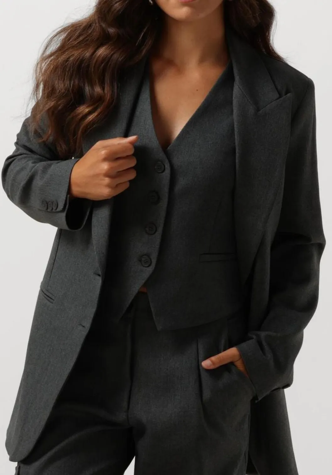 grijze access blazer d44-1072-158