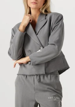 grijze alix the label blazer double breasted blazer