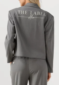 grijze alix the label blazer double breasted blazer