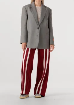 grijze alix the label blazer ladies woven classy grandad blazer