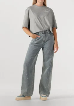 grijze alix the label blouses ladies knitted studded t-shirts