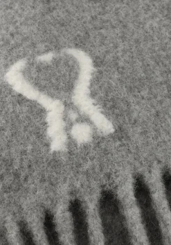 grijze ami paris sjaal sf673 laine