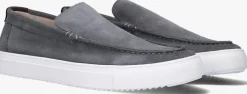 grijze blackstone loafers giulio