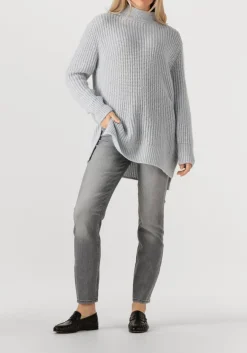 grijze cambio slim fit jeans raja cmb applikation