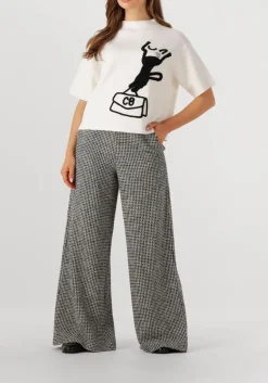 grijze caroline biss wijde broek 4508