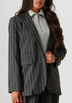 grijze co'couture blazer prescilla pin blazer