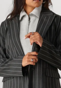 grijze co'couture blazer prescilla pin blazer