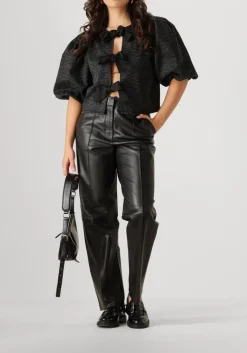 grijze co'couture blouses zebra bow blouse