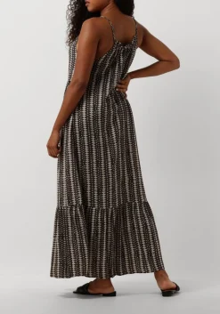 grijze co'couture maxi jurk caya strap dress