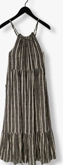 grijze co'couture maxi jurk caya strap dress