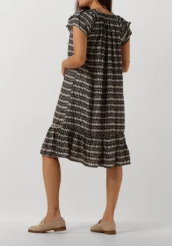 grijze co'couture midi jurk sunrise crop caya dress