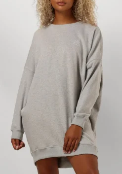 grijze co'couture mini jurk clean oversized sweat dress