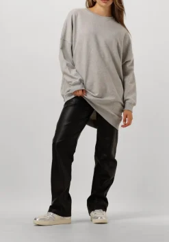 grijze co'couture mini jurk clean oversized sweat dress