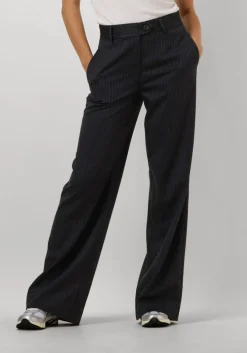 grijze co'couture pantalon ida pin wide long pant