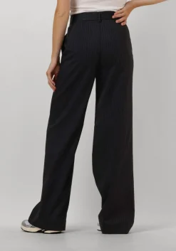 grijze co'couture pantalon ida pin wide long pant