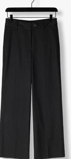 grijze co'couture pantalon ida pin wide long pant