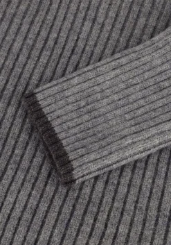 grijze co'couture trui row puff knit