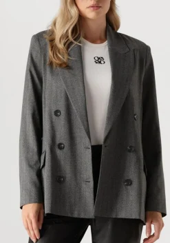 grijze dante6 blazer ceto herringbone blazer