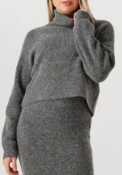 grijze dante6 trui yuria turtle neck sweater
