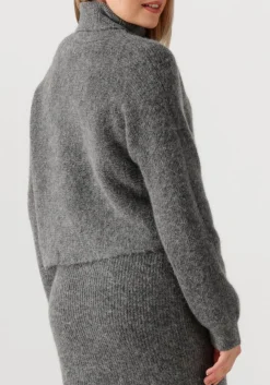 grijze dante6 trui yuria turtle neck sweater
