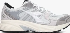 grijze diadora lage sneakers mesh combi runner