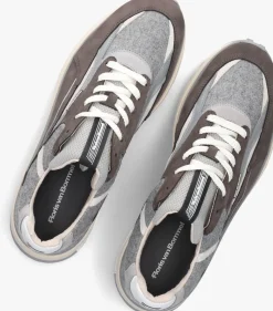 grijze floris van bommel lage sneakers sfm-10172 de gripper