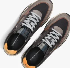 grijze floris van bommel lage sneakers sfm-10234 de zager