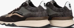 grijze floris van bommel lage sneakers sfm-10178 de zager